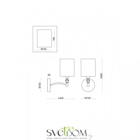 Бра и настенные светильники FR1007WL-01N Freya | Svetdom.by