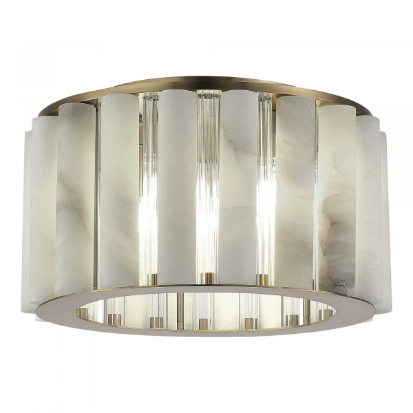 SL1516.302.06 Светильник потолочный ST-Luce Бронза, Прозрачный/Белый алебастр E14 6*40W DELIGHT