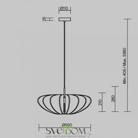Подвесные светильники Maytoni MOD398PL-01GR1 от Магазина Svetdom.by