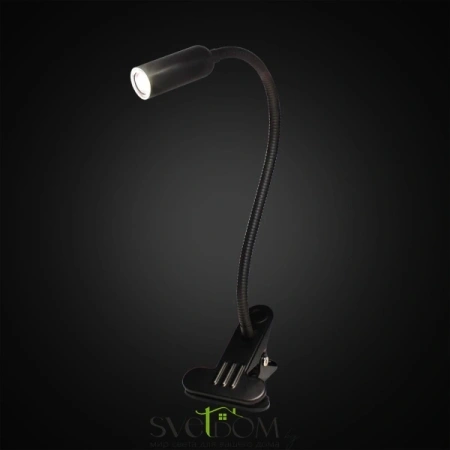 Citilux Ньютон CL803061N LED Лампа на прищепке с диммером Чёрная CITILUX