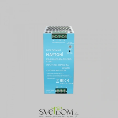 Блок питания PSL015 48В 240Вт IP20 831001