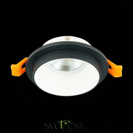 ST206.428.01 Св-к встр. Черный GU10 1*50W  IP20 D92xH38 220V Без ламп Встраиваемые светильники ST LUCE