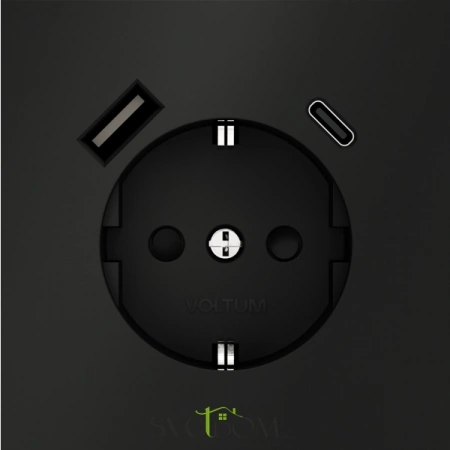 Розетка с USB, A+C Voltum S70 VLS040508  Voltum