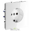Розетки электрические с заземлением Voltum S70 VLS040101  Voltum VLS040101
