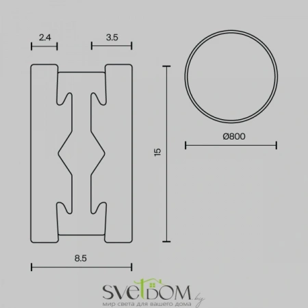 TRX154-R-D800-B Maytoni