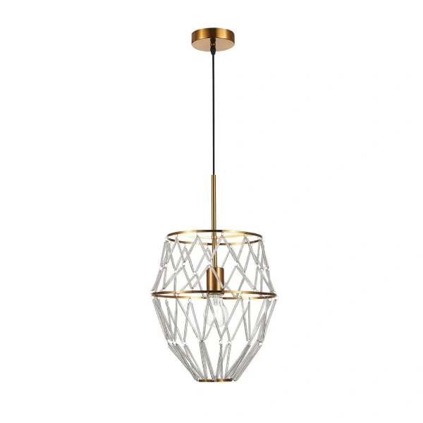 SL1016.213.01 Светильник подвесной ST-Luce Золотистый/Золотистый, Прозрачный E27 1*60W NARRIO