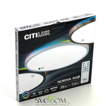 CITILUX CL749320 NORMA Белый с пультом и RGB CITILUX