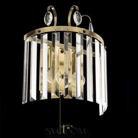 Citilux Инга CL335323 Бра хрустальное с выключателем Бронза CITILUX