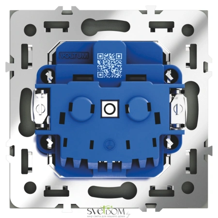 Розетки электрические с заземлением Voltum S70 VLS040106  Voltum VLS040106
