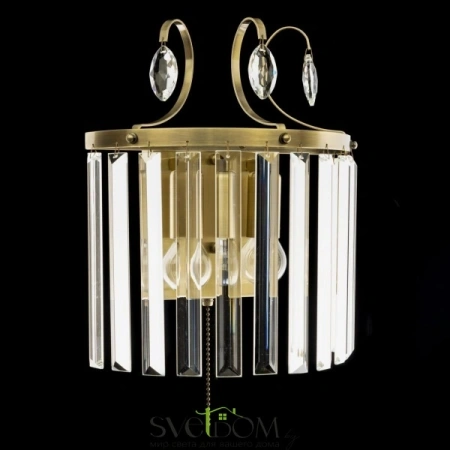 Citilux Инга CL335323 Бра хрустальное с выключателем Бронза CITILUX