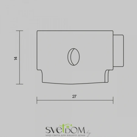 Комплект заглушек (для профиля ALM011S-2M/ ALM-6114-S-2M) 10шт. ALM011EC