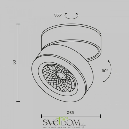 Потолочные светильники Maytoni C022CL-L7B от Магазина Svetdom.by