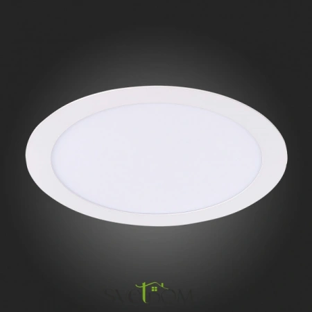 ST209.538.18 Св-к встр. Белый LED 1*18W 3000K 1 296Lm Ra80 110° IP20 D225xH8 90-265V Встраиваемые светильники ST LUCE