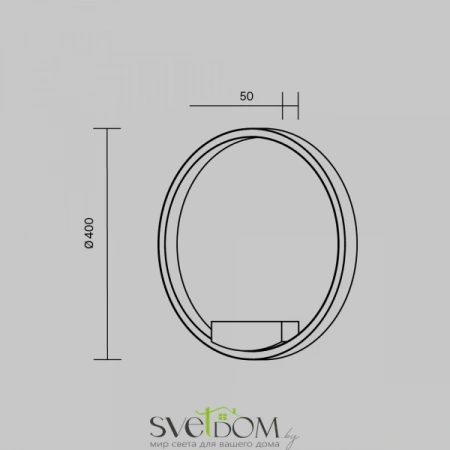 Настенные светильники MOD058WL-L25BSK Maytoni | Svetdom.by