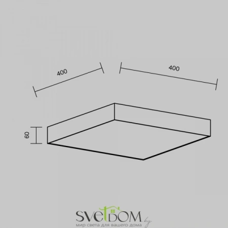 Потолочные светильники Maytoni C032CL-45W4K-SQ-B от Магазина Svetdom.by