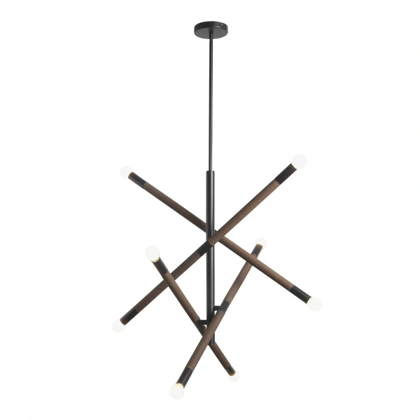 SL6226.403.08 Светильник подвесной ST-Luce Черный, Коричневый E14 8*40W CORK