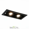 ST250.448.02 Св-к встр. Черный GU10 2*50W  L245xW126xH70 220V Без ламп Встраиваемые светильники ST LUCE