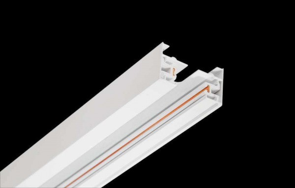 Шинопровод однофазный с питанием и заглушкой Crystal Lux CLT 0.11 01 L1000 WH