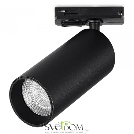 ST382.446.10.TRIAC Св-к трек. Черный LED 1*10W 4000K 900Lm Ra>90 36 IP20 DxH- 220V Однофазная трековая система ST LUCE