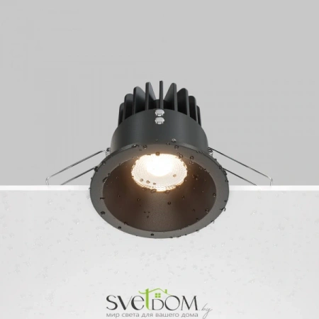 Встраиваемые светильники Maytoni DL034-01-12W2.7K-B от Магазина Svetdom.by