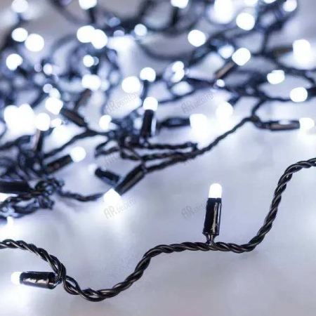 ARLIGHT Светодиодная гирлянда ARD-STRING-CLASSIC-10000-BLACK-100LED-MILK-FLASH White (230V, 7W) (Ardecoled,