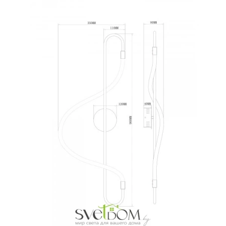 Настенный светильник (бра) Freya FR6059WL-L28BS Freya