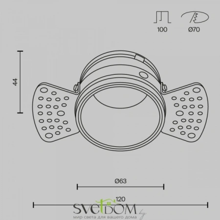 Встраиваемые светильники Maytoni DL048-01W от Магазина Svetdom.by
