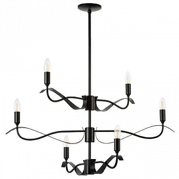 Lightstar 733267 Люстра RAGNO 6х40W E14 ЧЕРНЫЙ МАТОВЫЙ