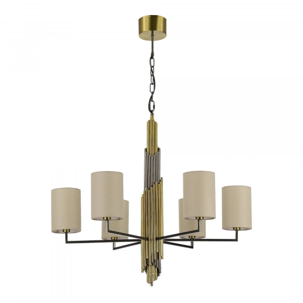 SL1638.303.06 Светильник подвесной ST-Luce Латунь/Серый E14 6*42W GLORIA