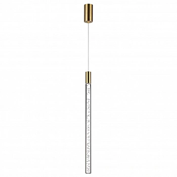 4369/5L HIGHTECH ODL23 145 полированное золото/акрил с пузырьками Подвесной св-к IP20 LED 4W 200Лм 3000K SPARKY