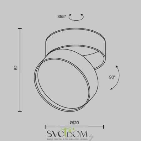 Потолочные светильники Maytoni C024CL-18W4K-W-1 от Магазина Svetdom.by