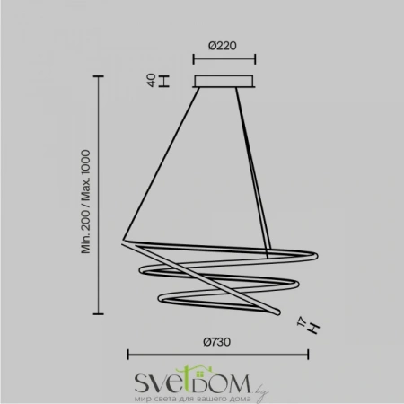 Подвесные светильники Maytoni MOD100PL-L88BSK1 от Магазина Svetdom.by