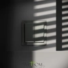 Выключатель двухклавишный с подсветкой Voltum S70 VLS020206  Voltum VLS020206