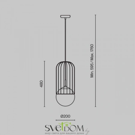Подвесные светильники Maytoni P363PL-01G от Магазина Svetdom.by