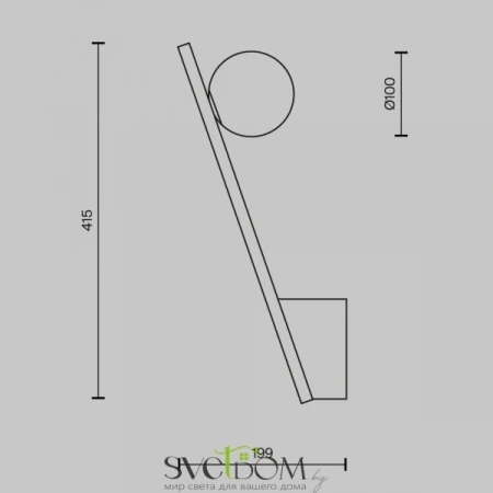 Настенные светильники MOD175WL-01B Maytoni | Svetdom.by