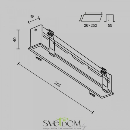 Встраиваемые светильники Maytoni DL066-20W3-6K-B от Магазина Svetdom.by