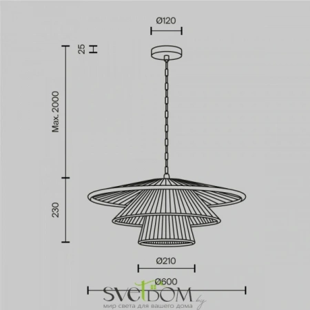 Подвесные светильники Maytoni MOD394PL-01BS1 от Магазина Svetdom.by
