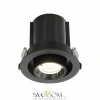 ST702.348.12 Св-к встр. Черный LED 1*12W 4000K 900Lm Ra80 24° IP20 D90xH92 180-240V Встраиваемые светильники ST LUCE