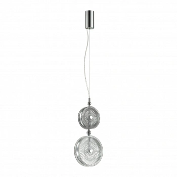 5416/13LA L-VISION ODL_EX23 52 хром/серый/св.серый металл/стекло Подвес LED 13W 4000K CARAMELLA