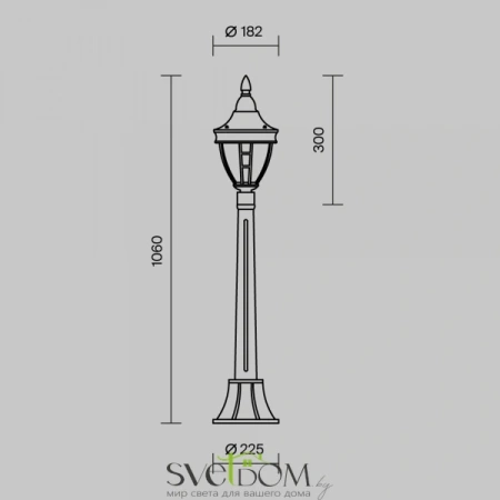Ландшафтный светильник Outdoor O026FL-01B Maytoni