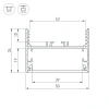 Профиль SL-LINE-5035-2000 ANOD Arlight 029040 Arlight