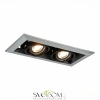 ST250.148.02 Св-к встр. Черный GU10 2*50W  L245xW126xH70 220V Без ламп Встраиваемые светильники ST LUCE