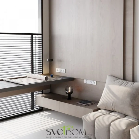 Розетка с USB, А+А Voltum S70 VLS040401  Voltum