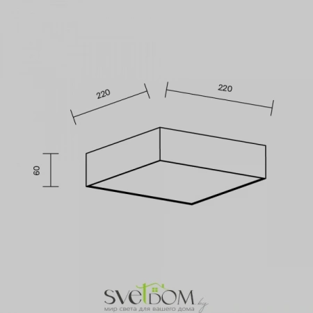 Потолочные светильники Maytoni C032CL-24W4K-SQ-B от Магазина Svetdom.by