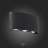 SL089.401.06 Светильник уличный настенный ST-Luce Черный кварцевый LED 6*1W 4000K BISELLO ST LUCE