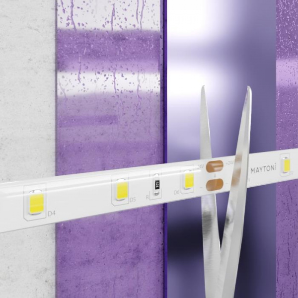 Светодиодная лента 24В 2835 7,2Вт/м 3000K 5м IP65 20016