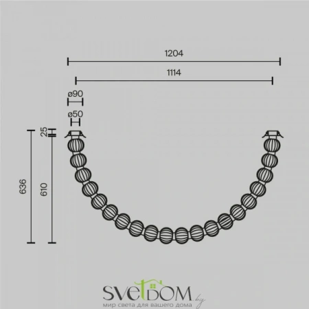 Потолочные светильники Maytoni MOD555CL-L28G3K от Магазина Svetdom.by