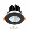 ST704.448.10 Св-к встр. Черный LED 1*10W 4000K 900Lm Ra>90 38° IP20 D80xH60 170-240V Встраиваемые светильники ST LUCE