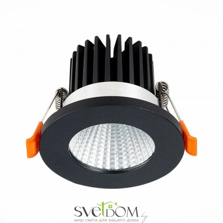 ST704.448.10 Св-к встр. Черный LED 1*10W 4000K 900Lm Ra>90 38° IP20 D80xH60 170-240V Встраиваемые светильники ST LUCE