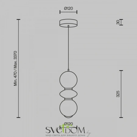 Подвесные светильники Maytoni MOD362PL-L10GR3K от Магазина Svetdom.by